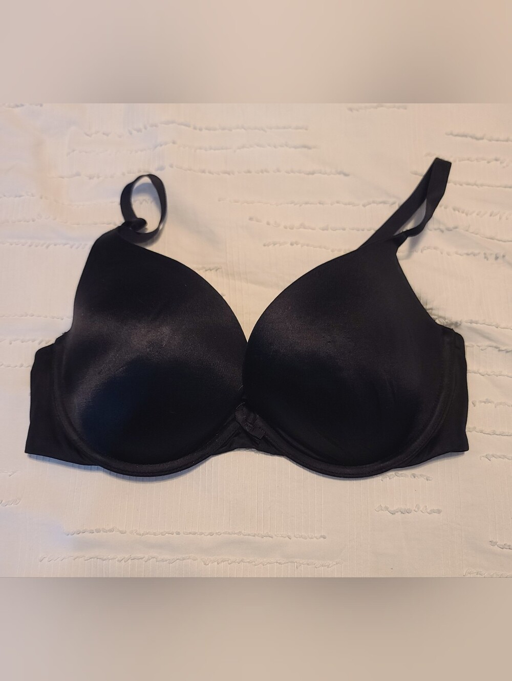Aerie Brooke Black Solid Underwired T-Shirt Bra Hook & Eye 36D